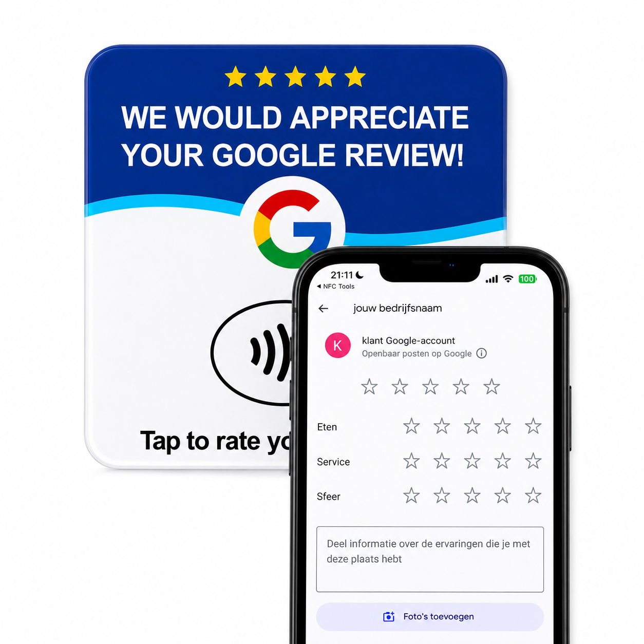 Kaartly Google Reviewkaart