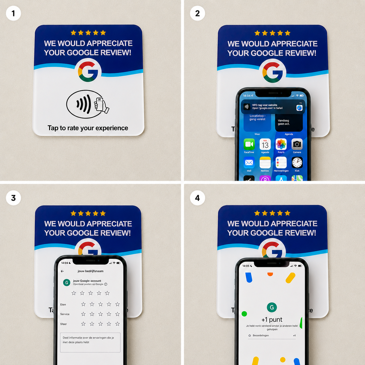 Kaartly Google Reviewkaart